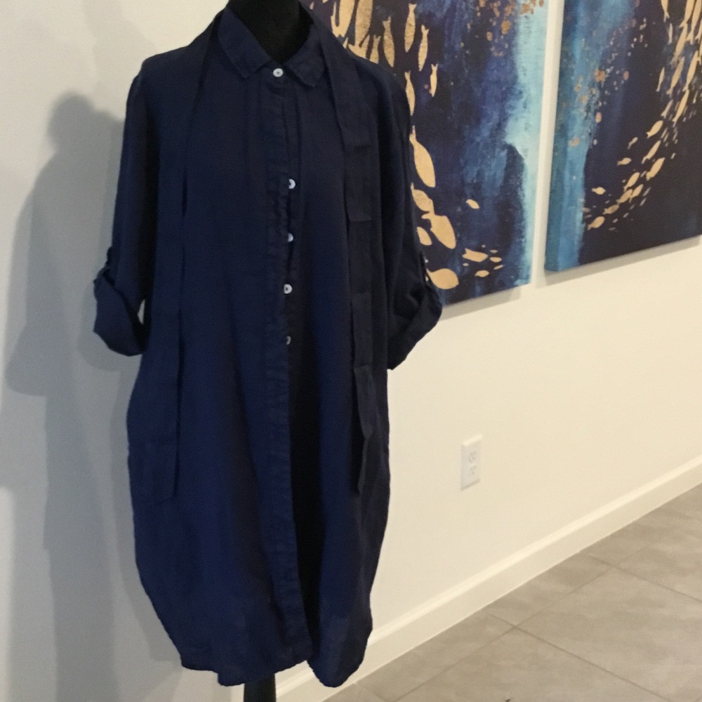 Lulu-B Navy Blue Shirt Dress